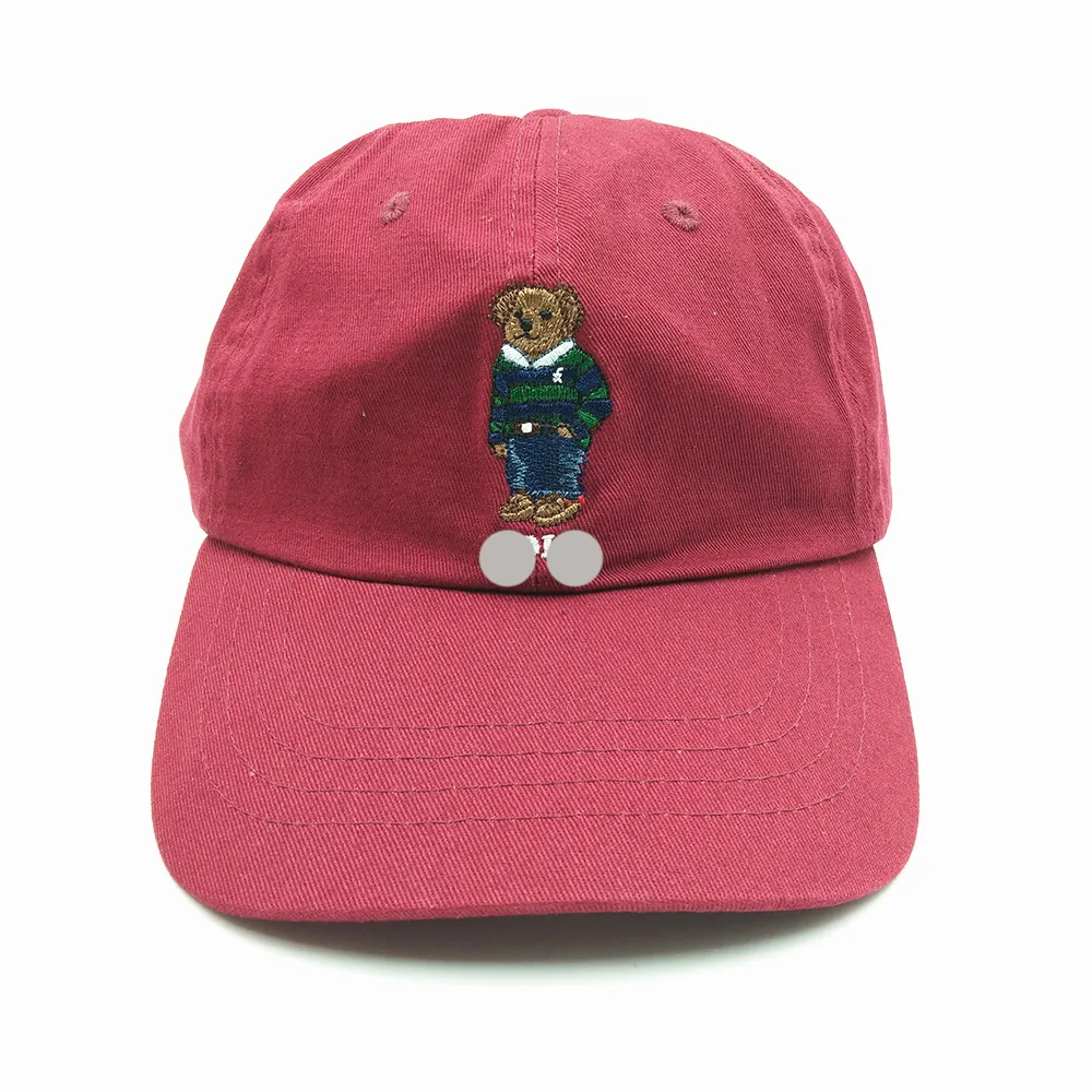 2024 Ball Caps Classic Polo Baseball Capuche Bleu Et Green Stripe Pull Broderie Brodemery Extérieur Nouveau Avec Tag Ralphe Laur