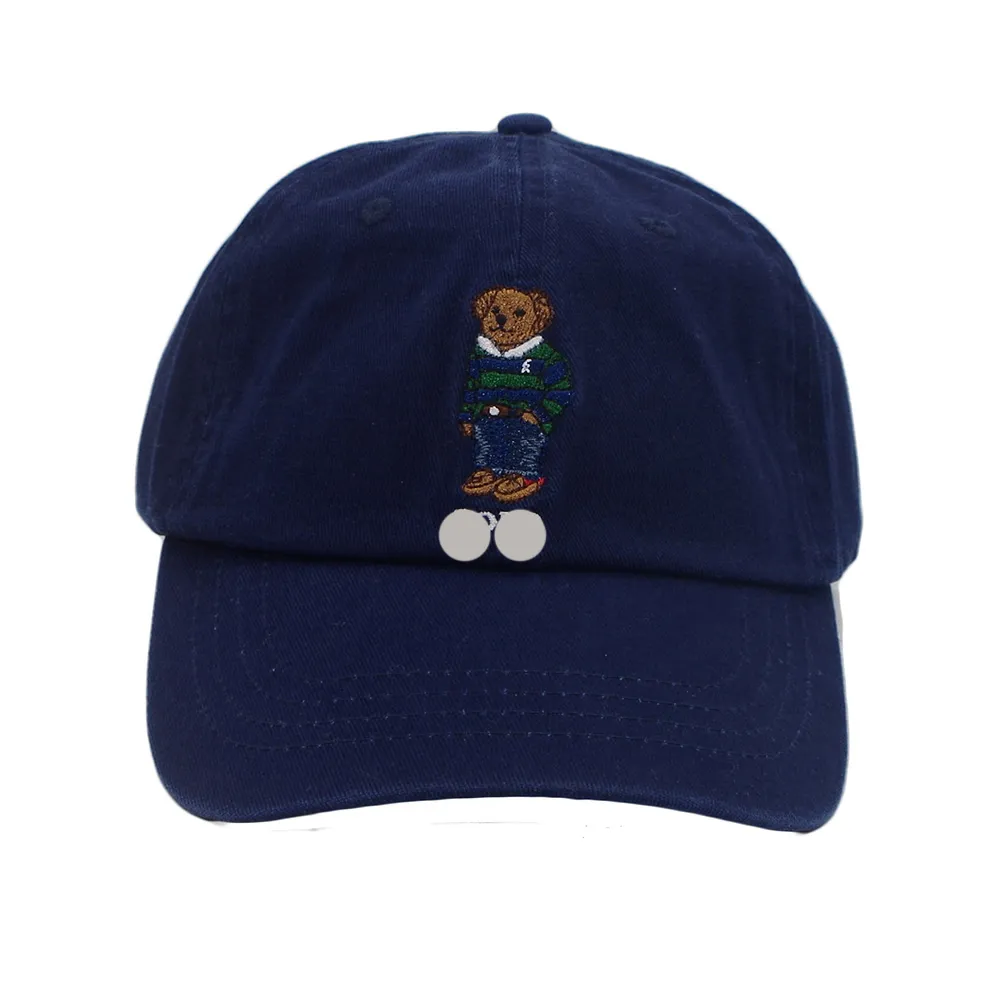 2024 Ball Caps Classic Polo Baseball Capuche Bleu Et Green Stripe Pull Broderie Brodemery Extérieur Nouveau Avec Tag Ralphe Laur