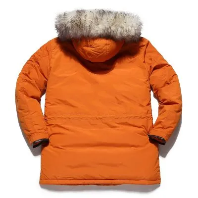 Anorak hiver avec capuche à fourrure pour homme