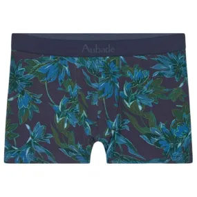 AUBADEMEN Boxer Homme Coton Modal FLOV Bleu