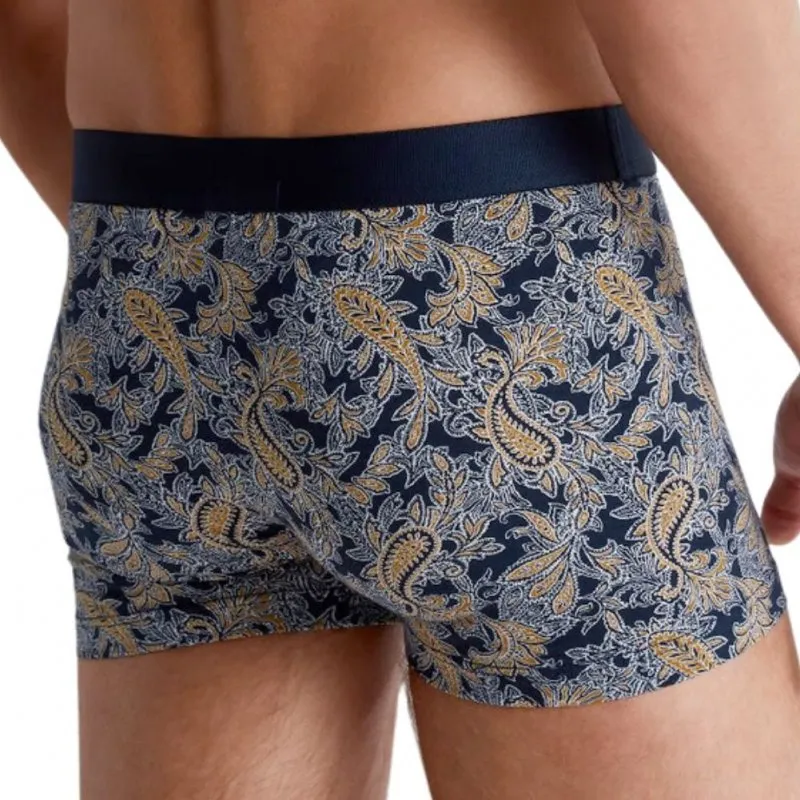 AUBADEMEN Boxer Homme Coton Modal PAIS Gris Bleu