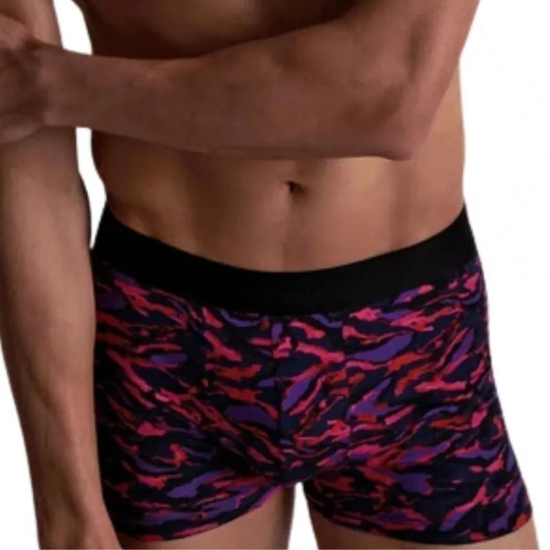 AUBADEMEN Boxer Homme Coton Modal PLAU Rose Violet