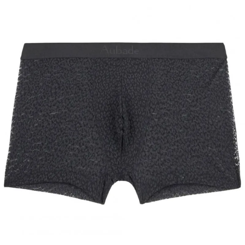 AUBADEMEN Boxer Homme Microfibre WILD Noir