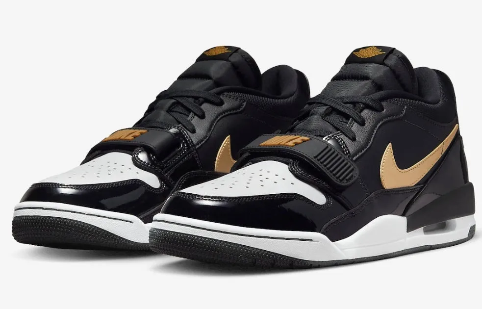 Baskets air Jordan Legacy 312 Low Black Metallic Gold