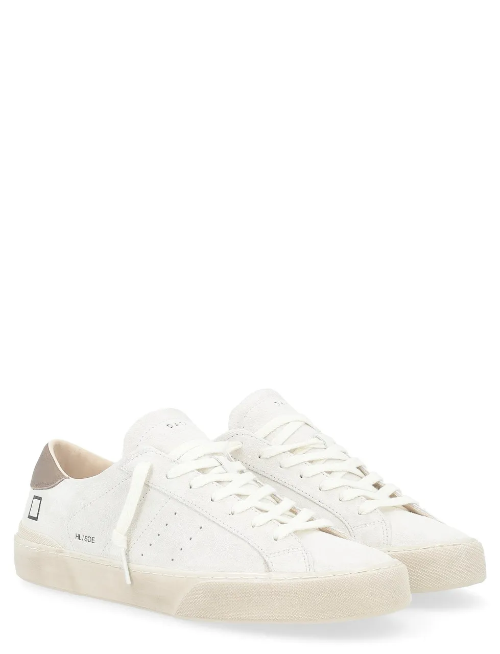 Baskets D.A.T.E. Hill Low en daim blanc