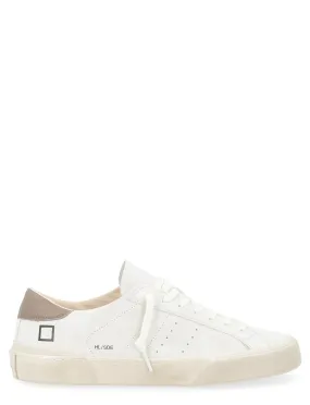 Baskets D.A.T.E. Hill Low en daim blanc