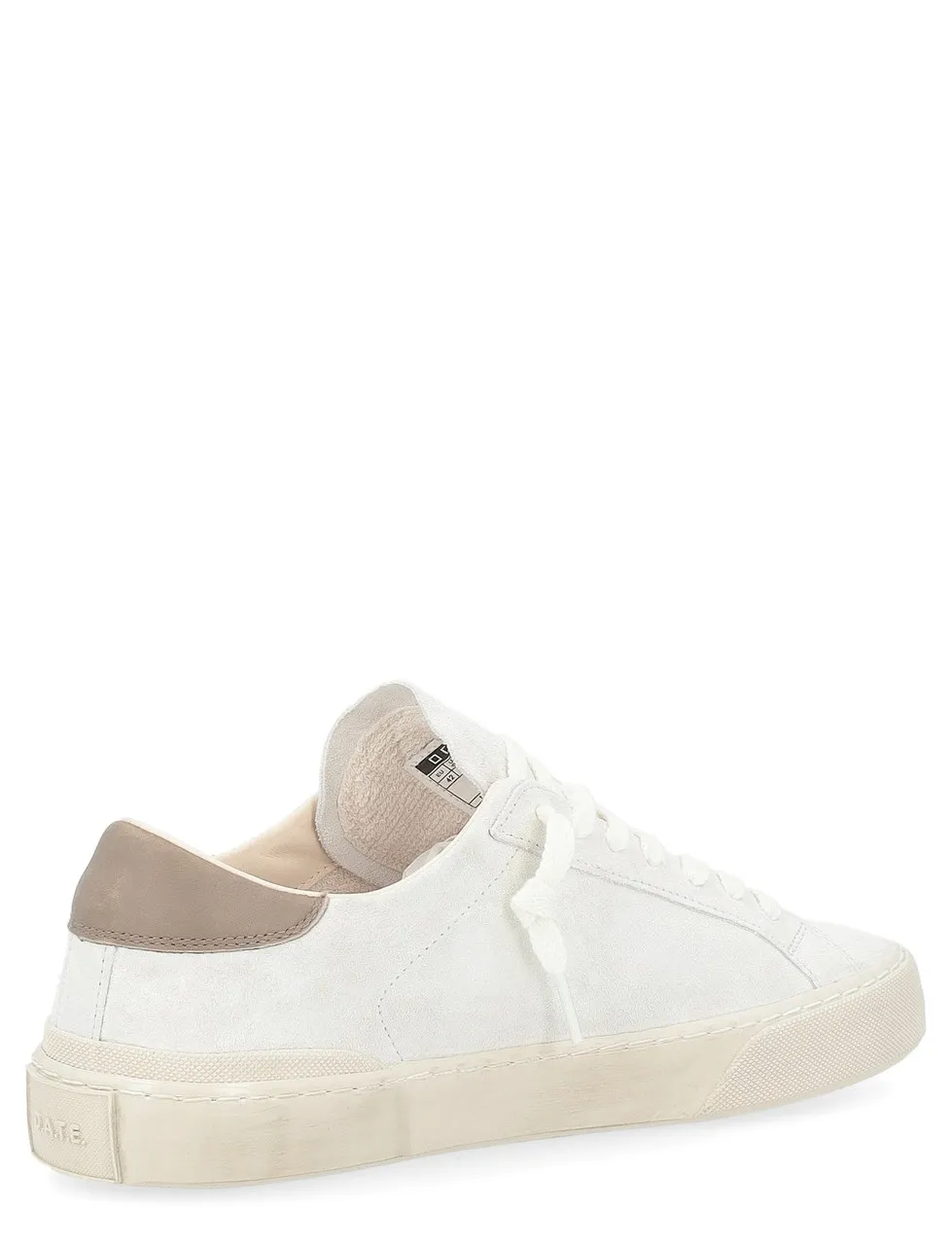 Baskets D.A.T.E. Hill Low en daim blanc