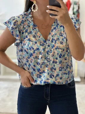 Blouse BASILE Bleue