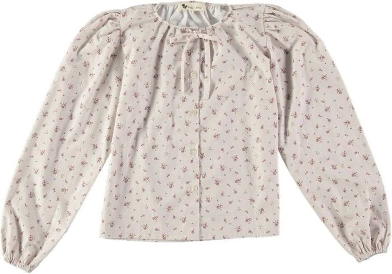 Blouse fille Cavalière beige - Risu Risu