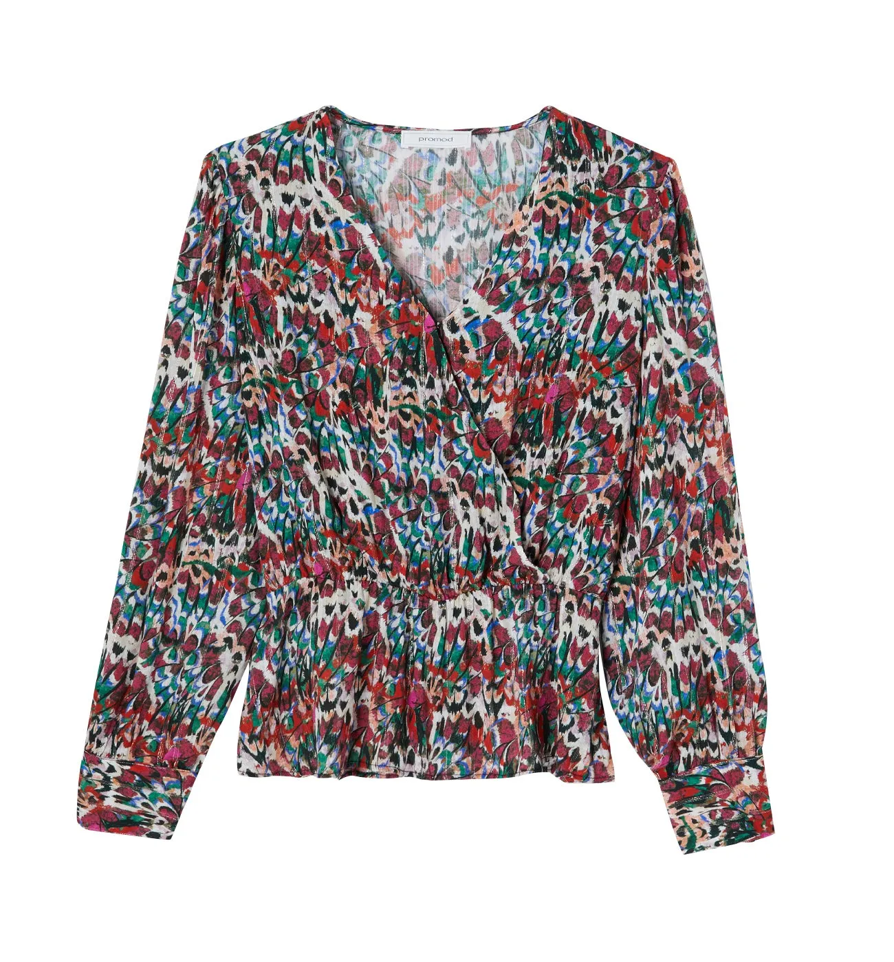 Blouse imprimée Femme - Imprimé écru