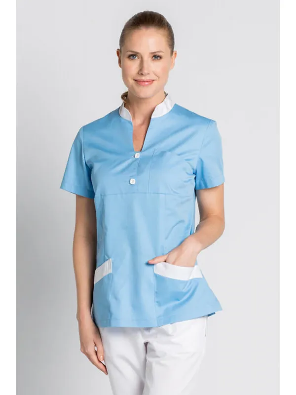 Blouse médicale col mao Dyneke