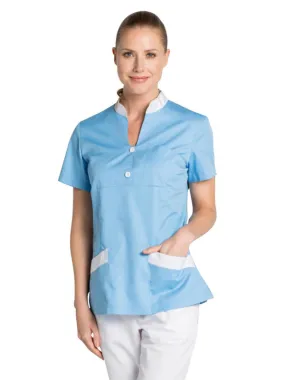 Blouse médicale col mao Dyneke