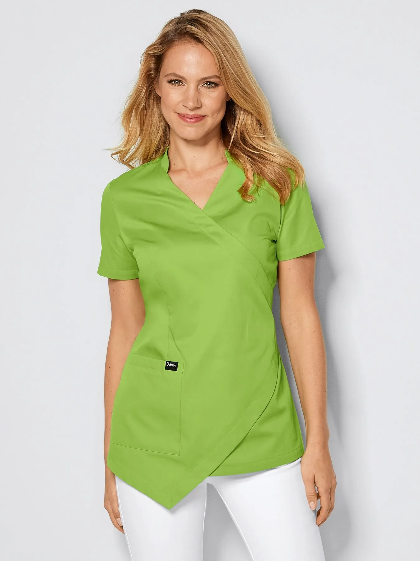 Blouse médicale à enfiler asymétrique