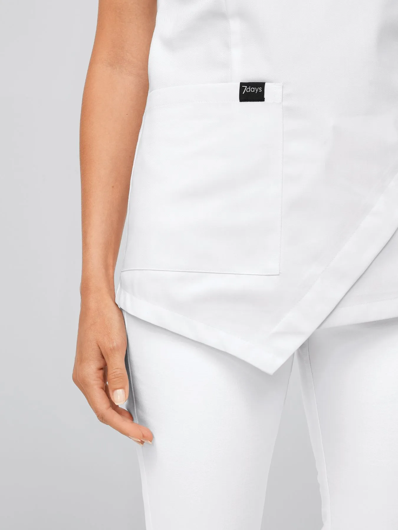 Blouse médicale à enfiler asymétrique