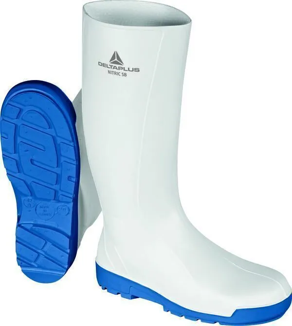 Bottes de sécurité NITRIC SB FO SRC BLANC BLEU