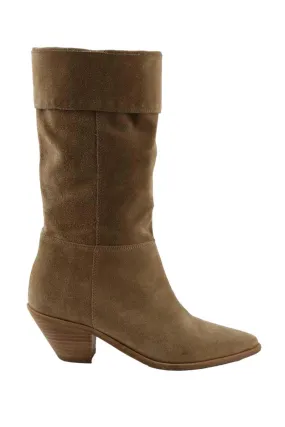 Bottes en cuir Bash marron. Matière principale cuir. Taille 38.