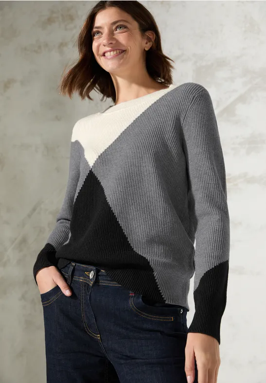 CECIL Pull-over color block 