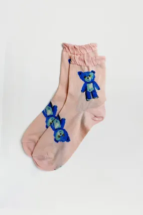 Chaussettes imprimées nounours