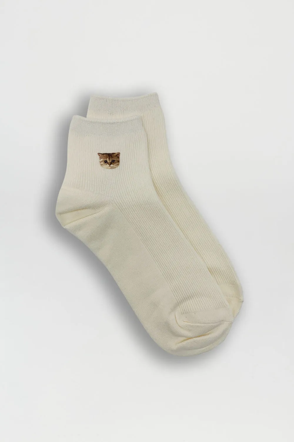 Chaussettes - Motif tête de chat