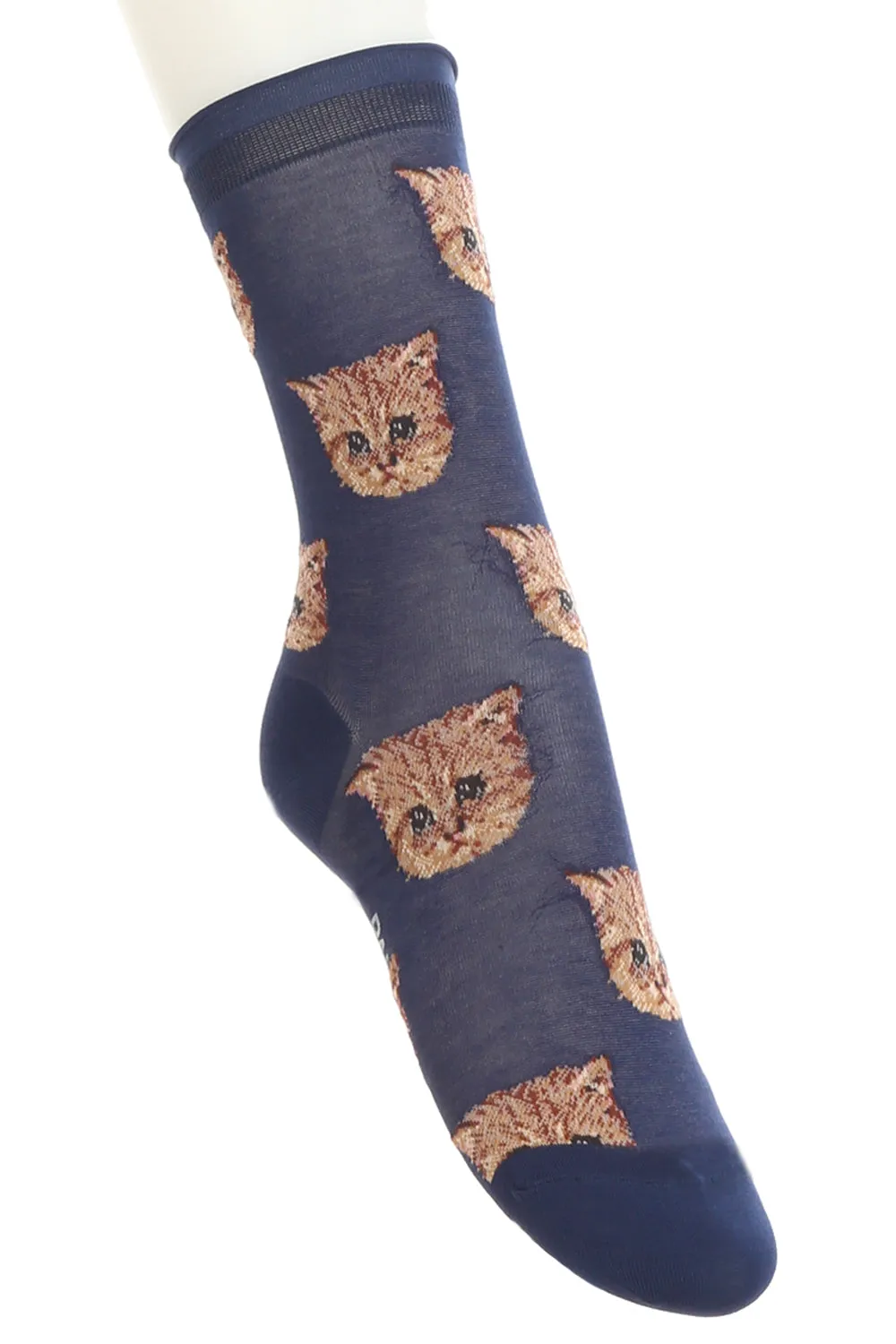 Chaussettes à tête de chat