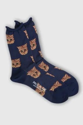 Chaussettes à tête de chat