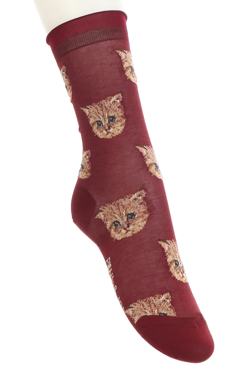 Chaussettes à tête de chat