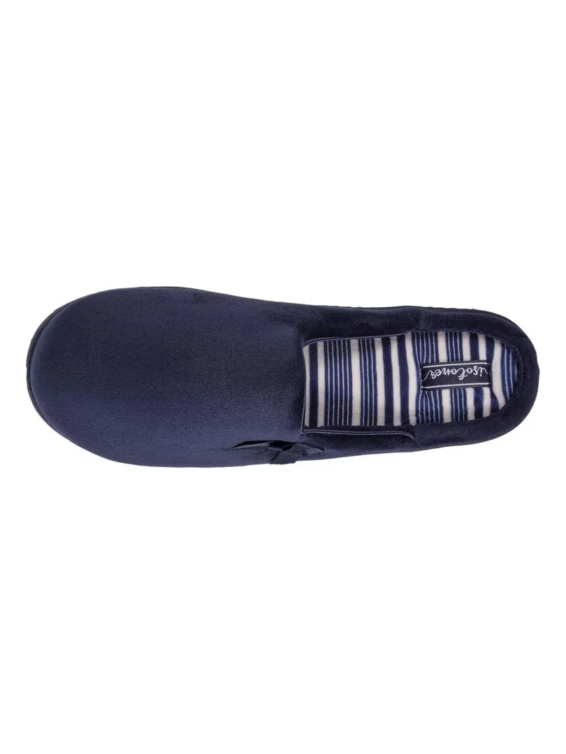 Chaussons mules Femme Marine - Bleu marine