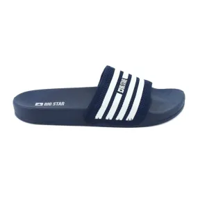 Chaussons profilés bleu marine Big Star blanche