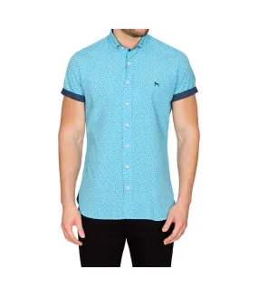 Chemise blanca homme turquoise vif Bewley & Ritch