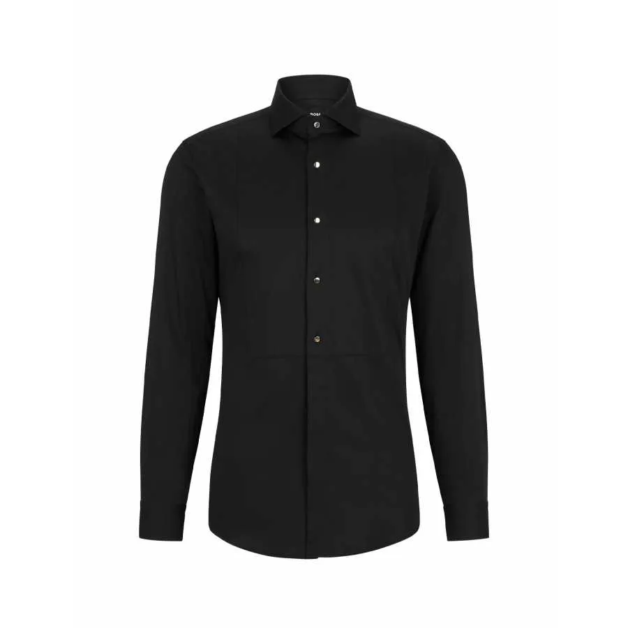 Chemise En Coton Noir - Boss pour homme