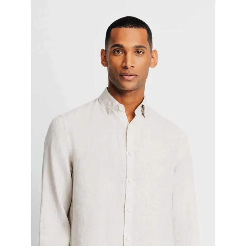 Chemise en lin kisseo beige homme - Izac | wimod