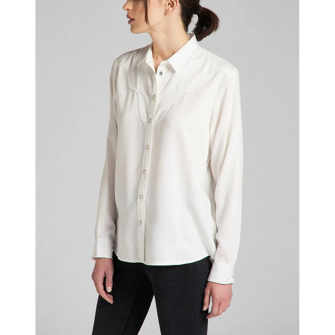 Chemise Femme Western Shirt blanc | 3 Suisses