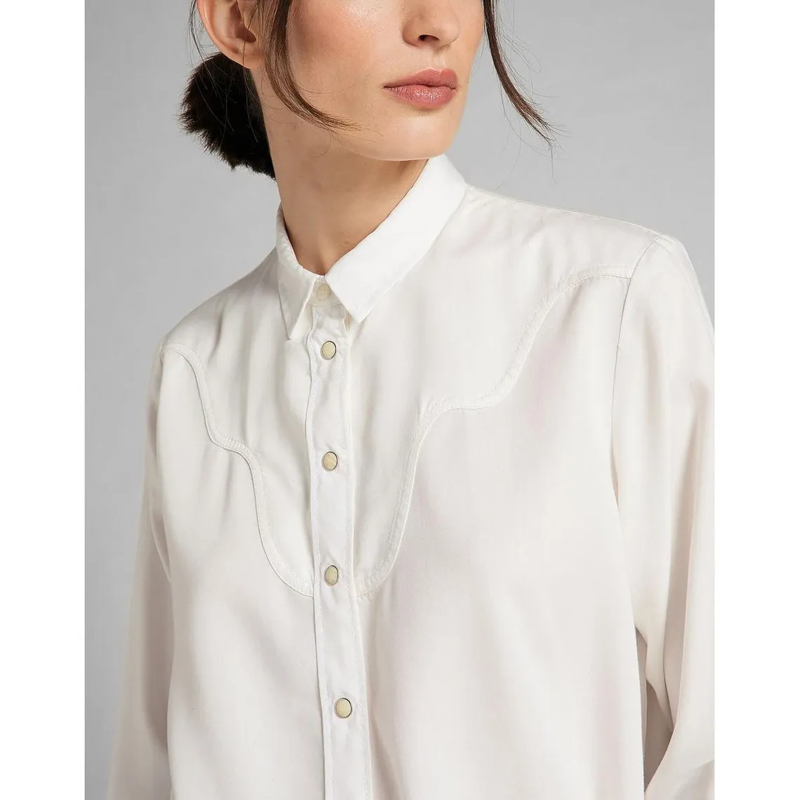 Chemise Femme Western Shirt blanc | 3 Suisses