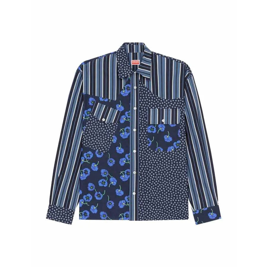 Chemise Imprimée Bleue - Kenzo pour hommes à Toulouse