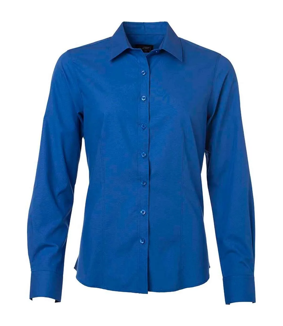 chemise popeline manches longues - JN677 - femme - bleu royal