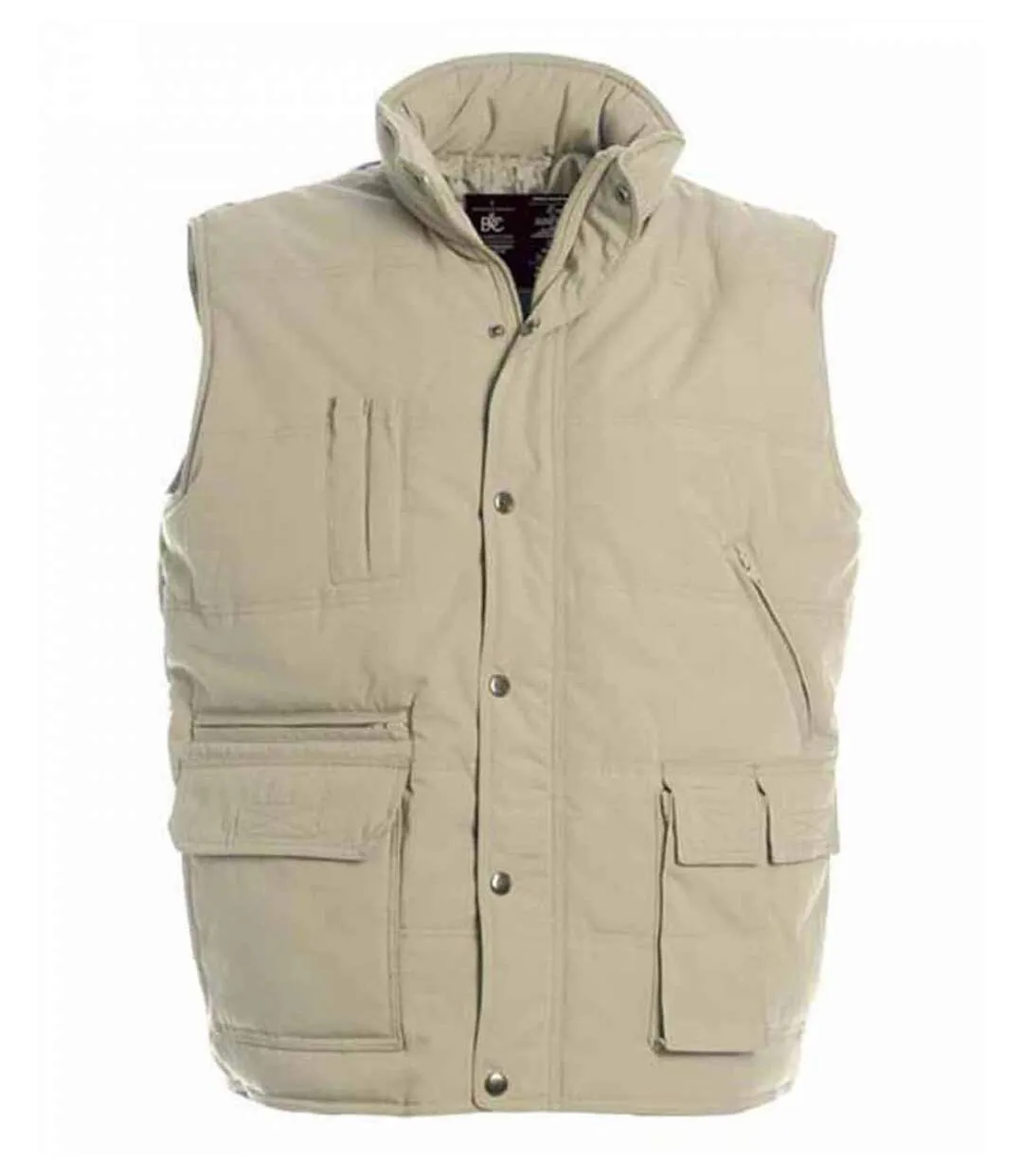 Doudoune anorak homme sans manches - Bodywarmer JU880 - beige