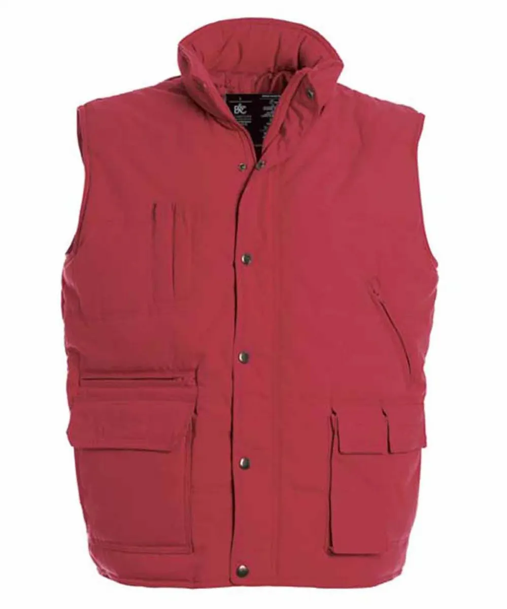 Doudoune anorak homme sans manches - Bodywarmer JU880 - rouge 