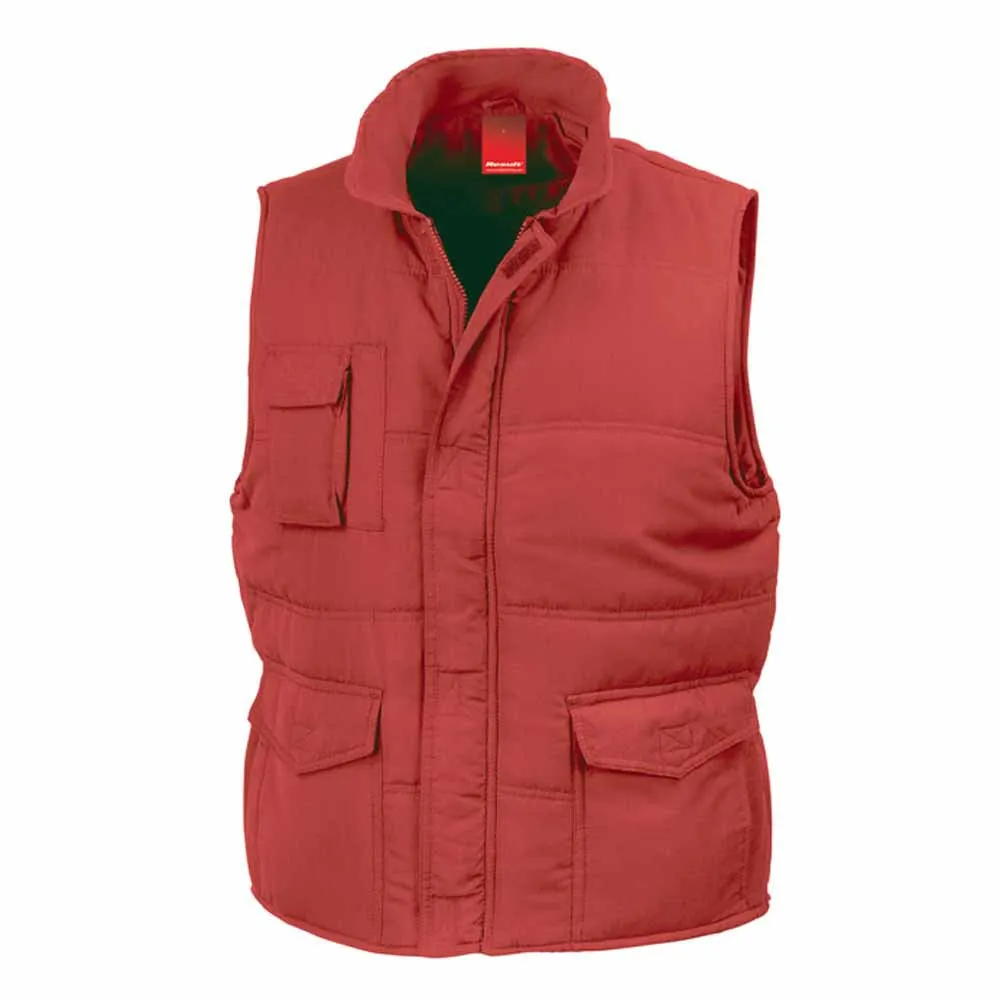 Doudoune anorak homme sans manches - Bodywarmer R094X - rouge 