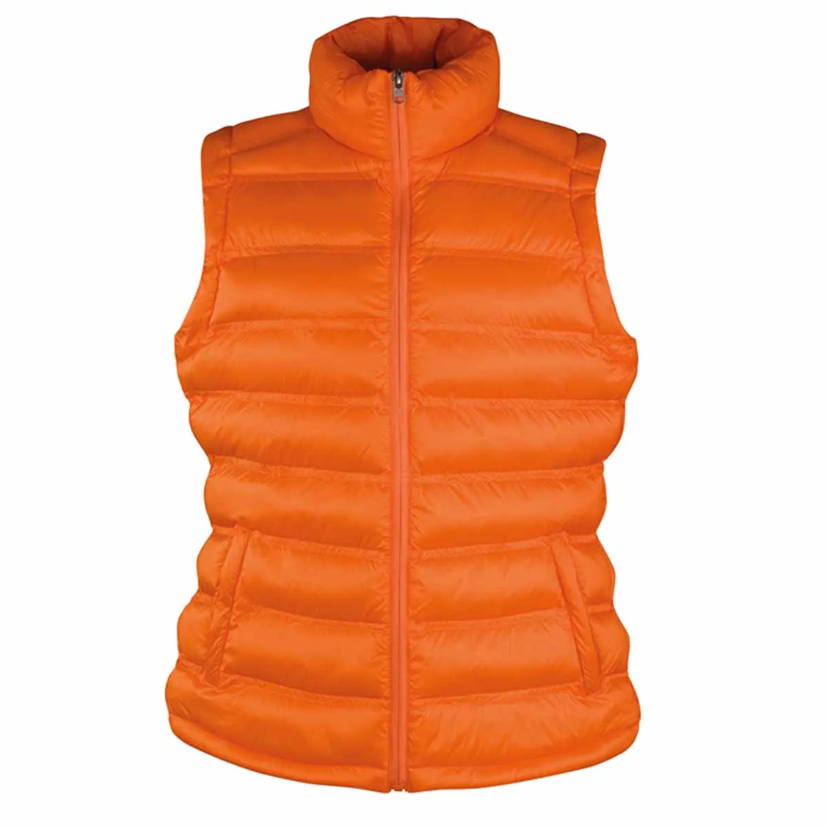 Doudoune anorak sans manches bodywarmer FEMME - R193F - orange 