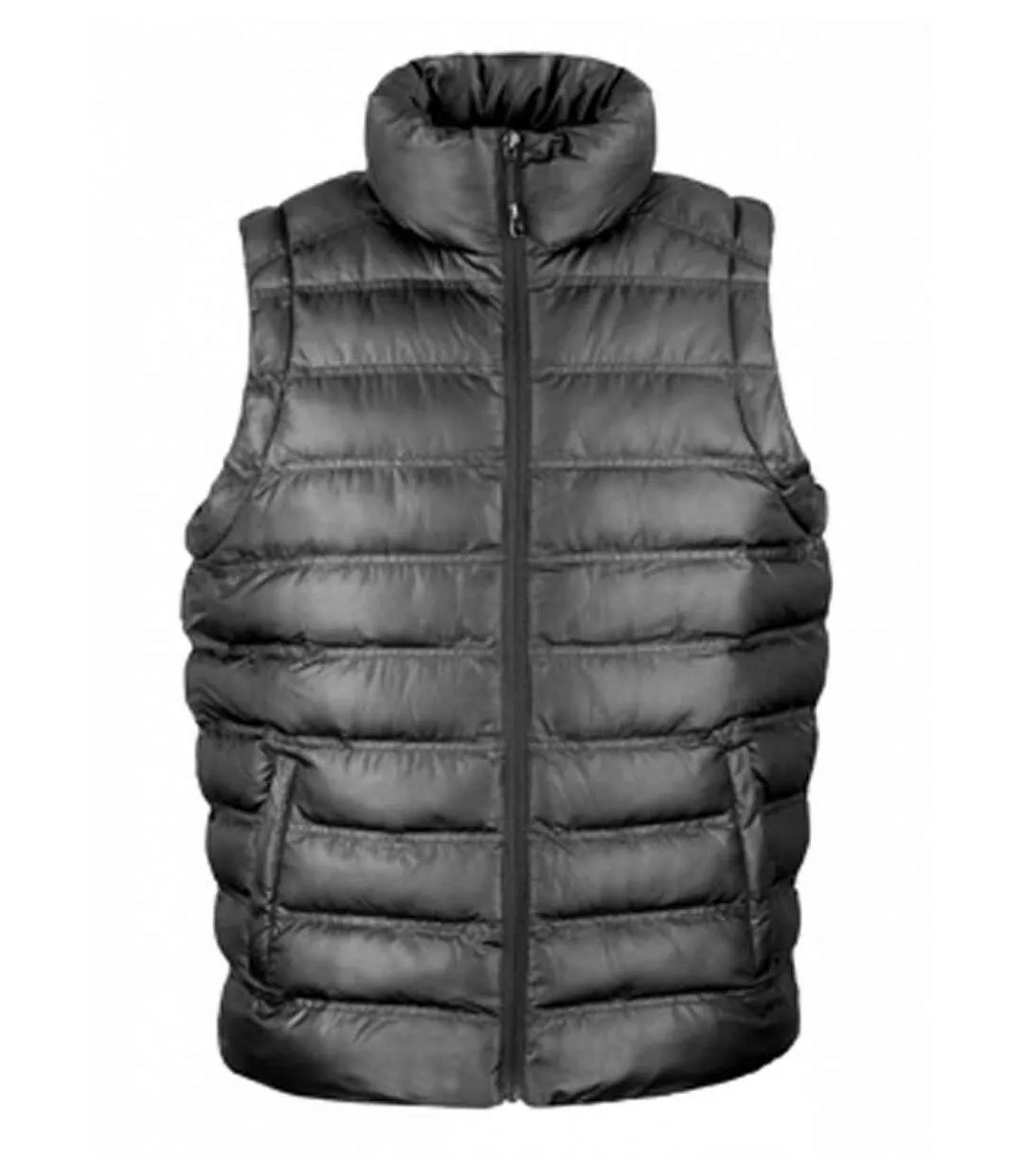 Doudoune anorak sans manches bodywarmer HOMME - R193M - noir