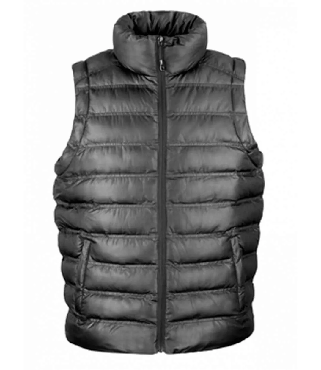 Doudoune anorak sans manches bodywarmer HOMME - R193M - noir