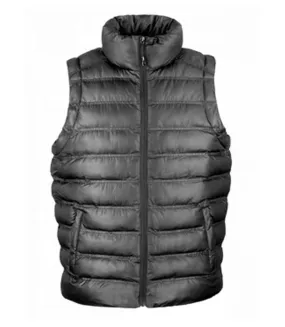 Doudoune anorak sans manches bodywarmer HOMME - R193M - noir