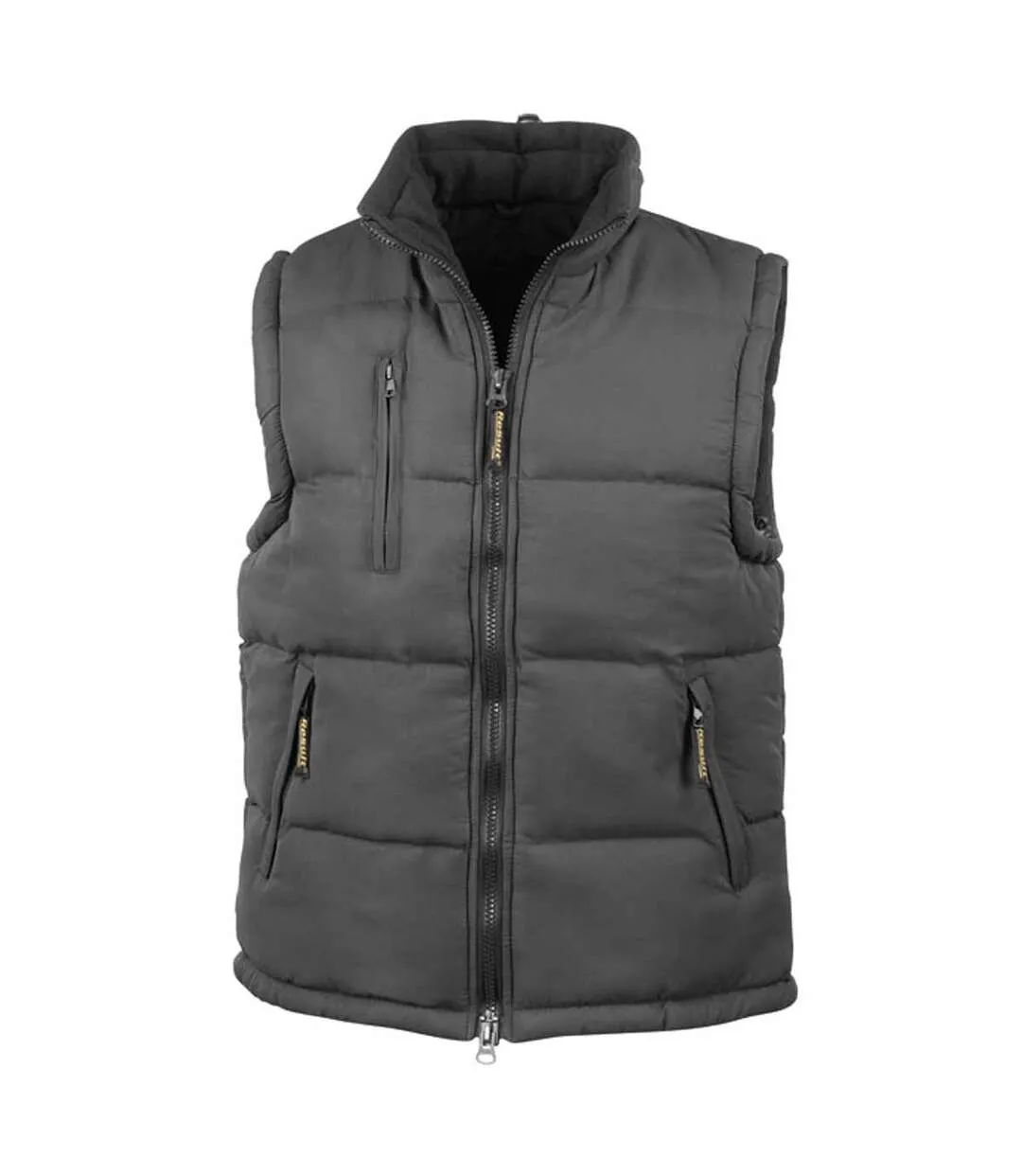 Doudoune anorak sans manches bodywarmer - R088X - noir