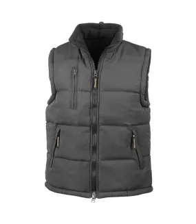 Doudoune anorak sans manches bodywarmer - R088X - noir