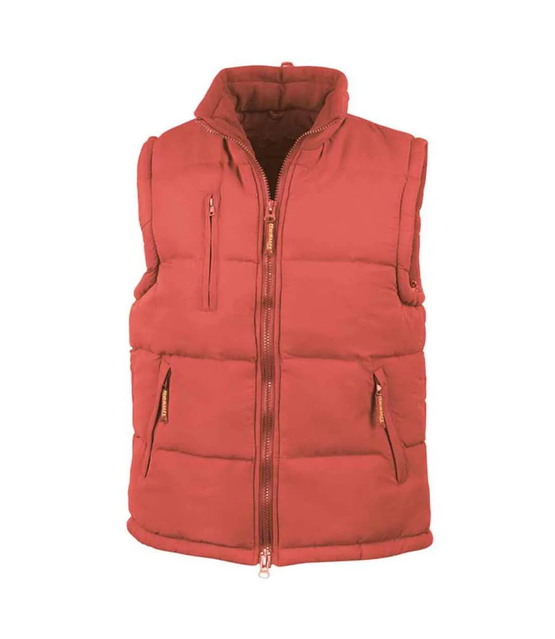 Doudoune anorak sans manches bodywarmer - R088X - rouge