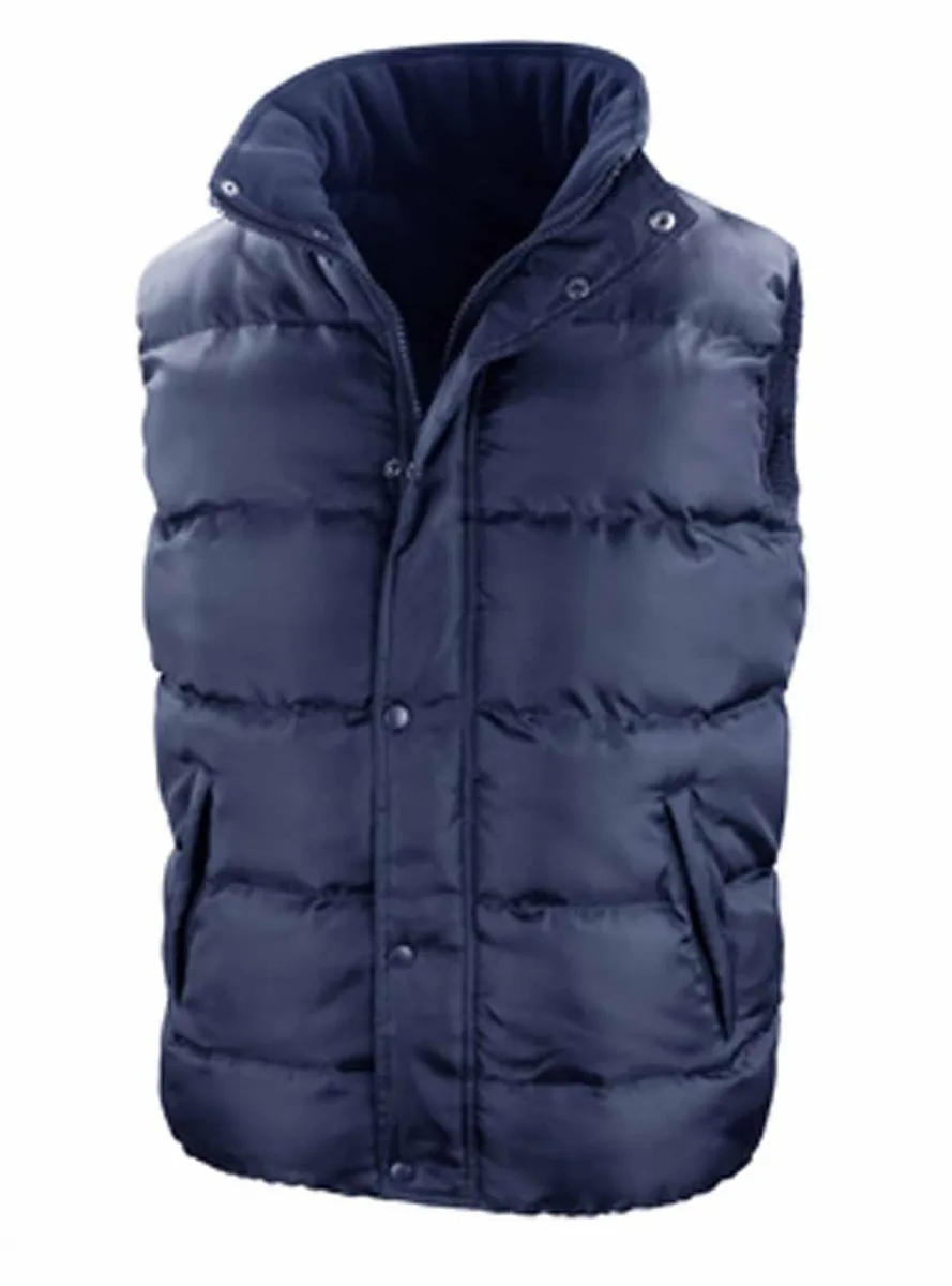 Doudoune anorak sans manches bodywarmer - R223X - bleu marine 