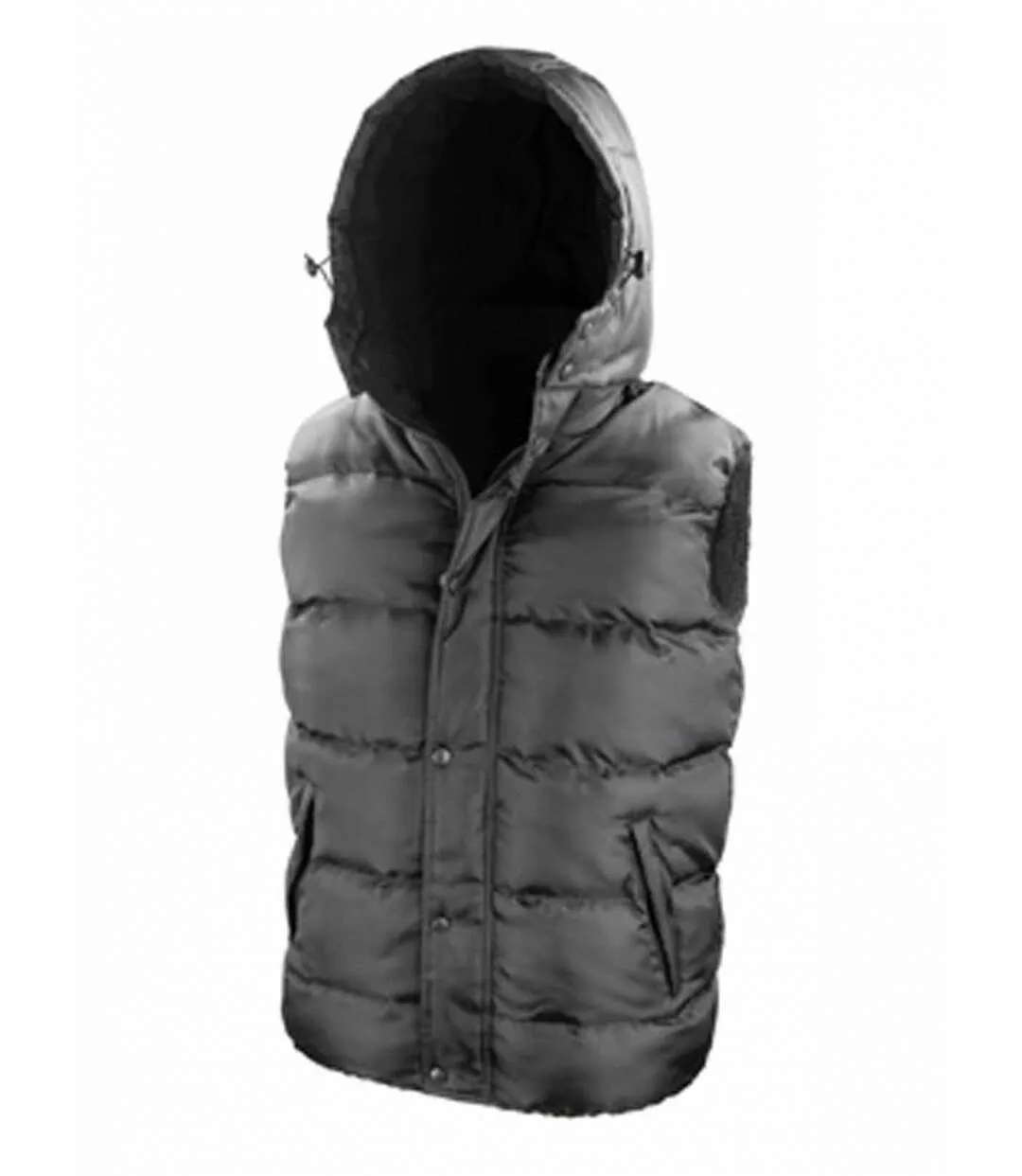 Doudoune anorak sans manches bodywarmer - R223X - noir