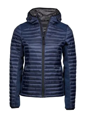 Doudoune à capuche anorak femme - 9611 - bleu marine 