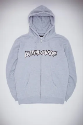 Fucking Awesome - Stamp Logo Zip Hoodie - Heather Grey