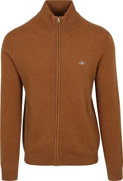 Gant Cardigan Mix Laine Camel 8050275-220 commander en ligne